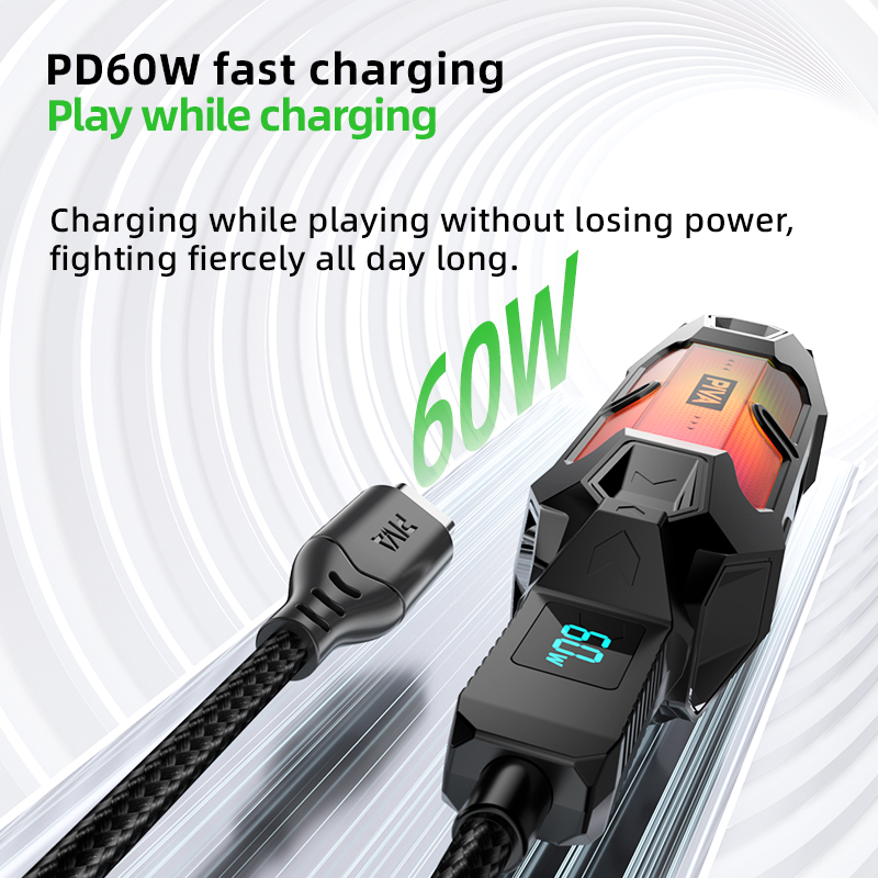 وصله بيفا X41 RGB الاصدار الجديد شحن 60 واط سماعه ابره 3.5mm سماعه تايب سي PIVA ADAPTER