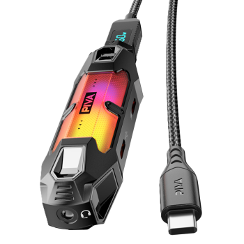 وصله بيفا X41 RGB الاصدار الجديد شحن 60 واط سماعه ابره 3.5mm سماعه تايب سي PIVA ADAPTER