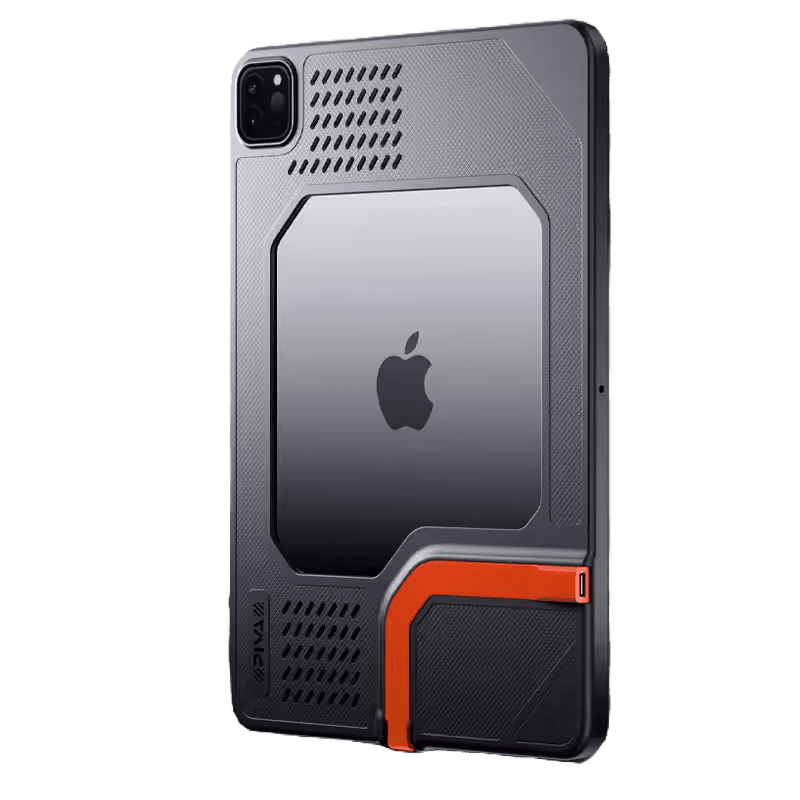 كفر PIVA ايباد ام 4 2024 مدمج مع وصلة تايب سي مفتوح من الخلف يدعم مراوح تبريد ايباد برو