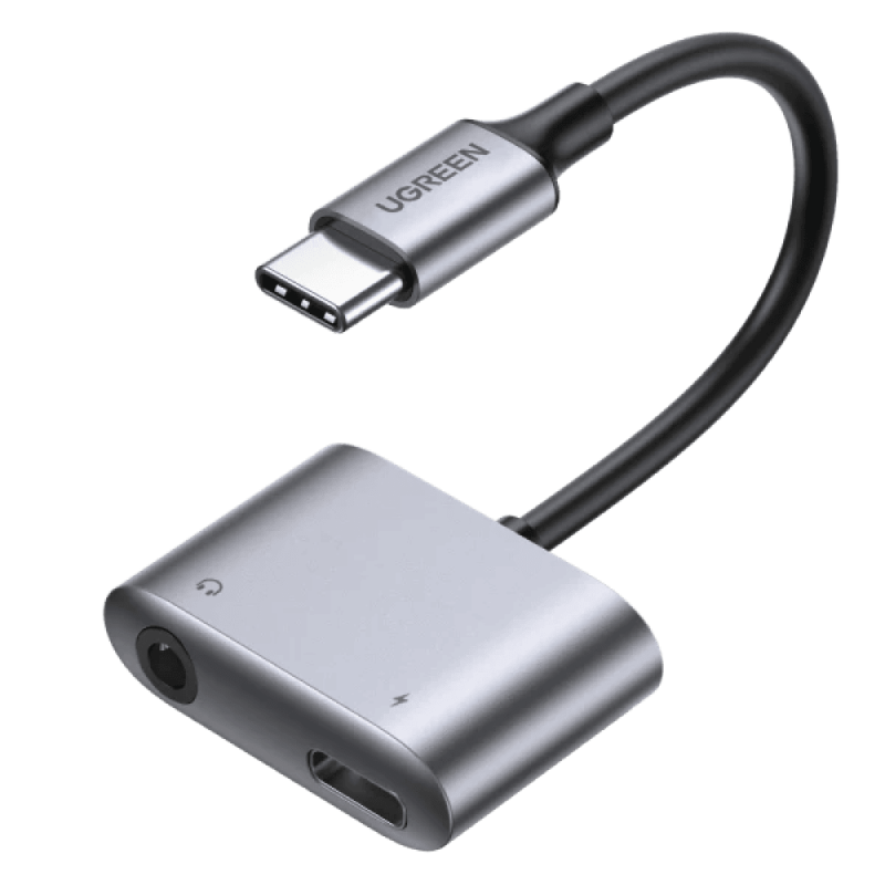 يوجرين ادابتر شحن وسماعه تايب سي و ابره 3.5mm